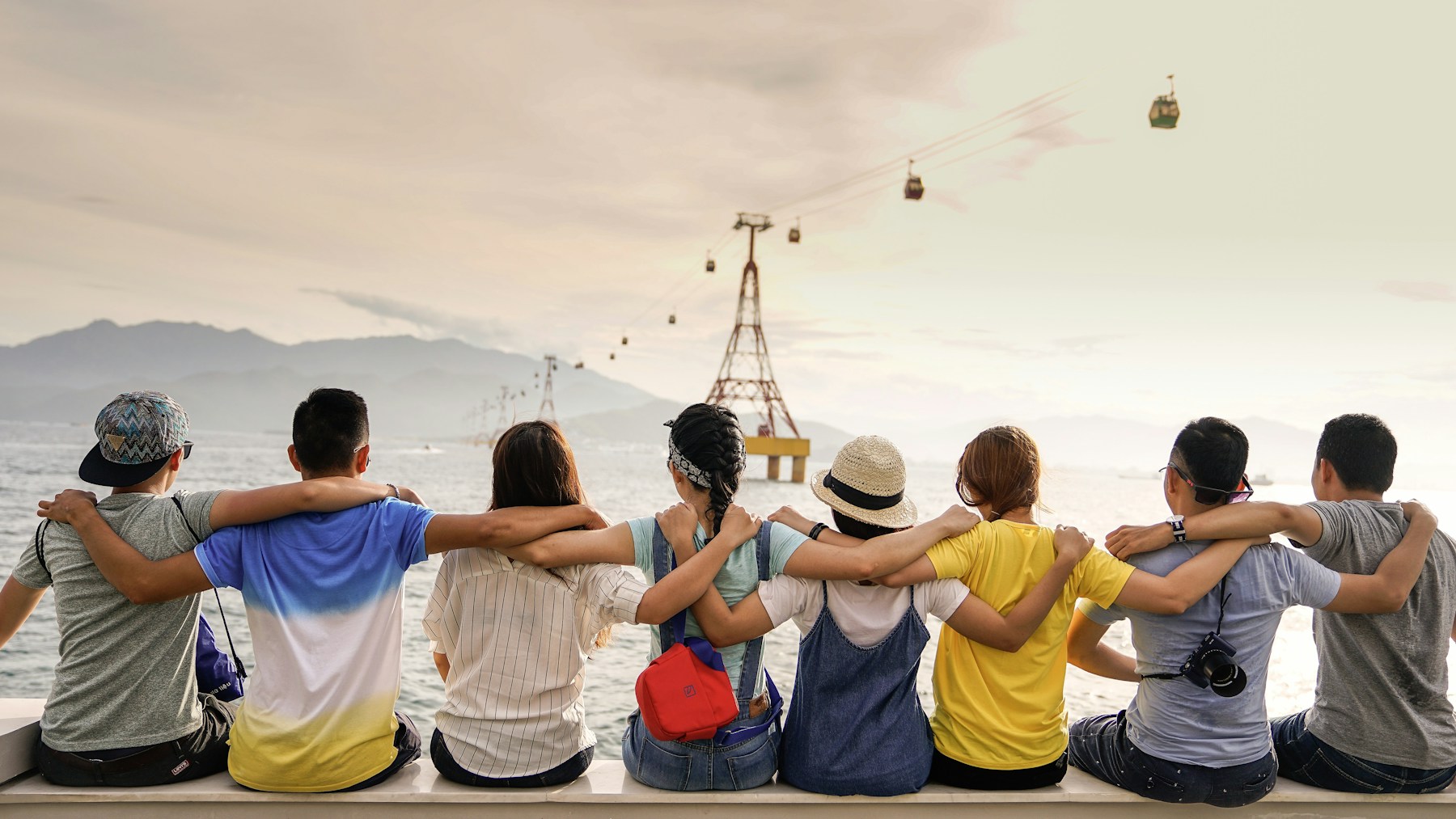People talking together at a community event
